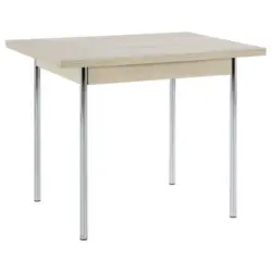 Esstisch in Metall, Holzwerkstoff 90-142/65/74 cm