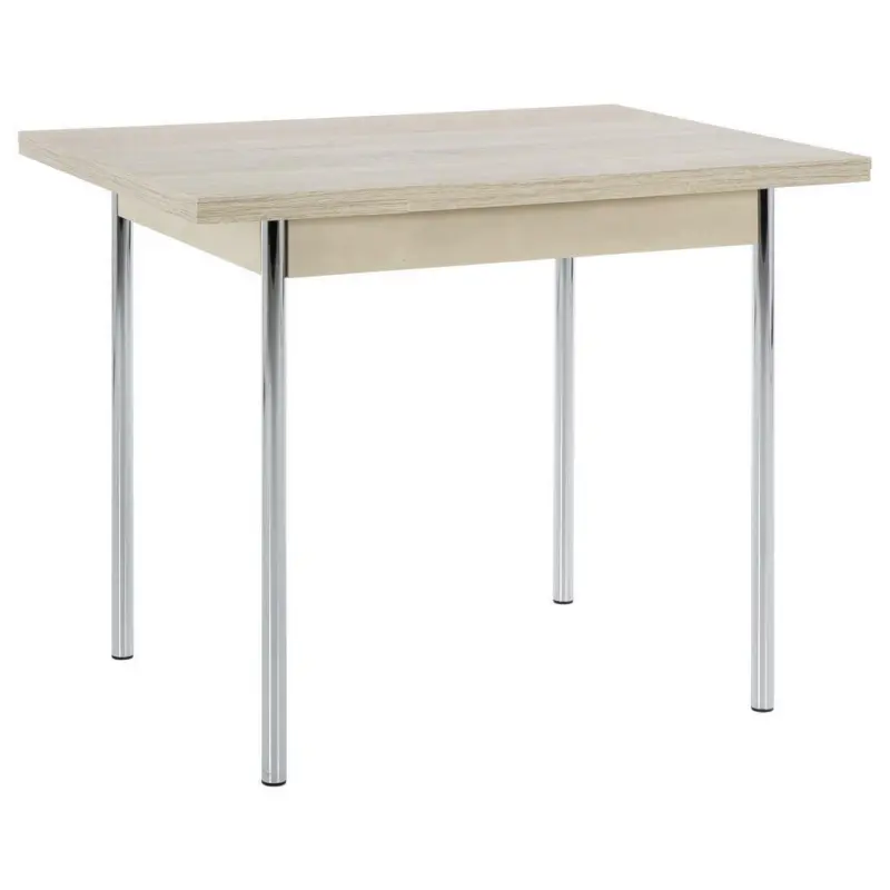 Esstisch in Metall, Holzwerkstoff 90-142/65/74 cm