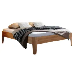 Bett 180/200 cm in Buchefarben