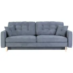 Schlafsofa in Flachgewebe Anthrazit