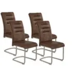 XXXLutz Lauterach - Ihr Möbelhaus bei Bregenz Schwingstuhl-Set 4 Stück in Edelstahl Mikrofaser