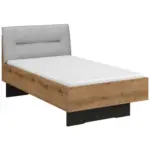 XXXLutz Lauterach - Ihr Möbelhaus bei Bregenz Bett 100/200 cm in Graphitfarben, Grau, Eiche Artisan