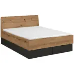 XXXLutz Lauterach - Ihr Möbelhaus bei Bregenz Bett 140/200 cm in Graphitfarben, Eiche Artisan