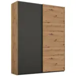 XXXLutz Lauterach - Ihr Möbelhaus bei Bregenz Schwebetürenschrank in Graphitfarben, Eiche Artisan