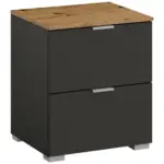 XXXLutz Lauterach - Ihr Möbelhaus bei Bregenz Nachtkästchen in Graphitfarben, Eiche Artisan