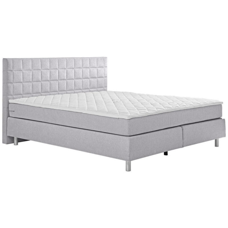 Boxspringbett 180/200 cm in Hellgrau