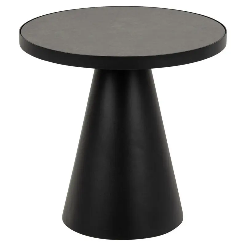Couchtisch in Metall, Glas, Keramik 46/46/45 cm