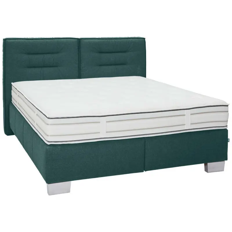 Boxspringbett 200/200 cm in Petrol