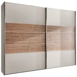 Schwebetürenschrank in Champagner