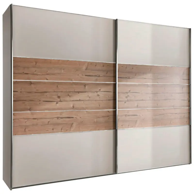 Schwebetürenschrank in Champagner