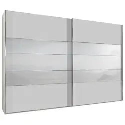 Schwebetürenschrank in Weiß
