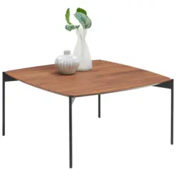 Couchtisch in Holz, Metall 83/83/42 cm