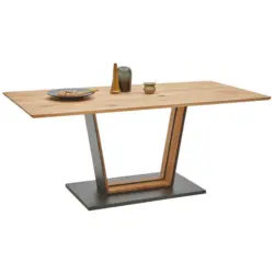 Esstisch in Holz, Metall 160/90/77 cm