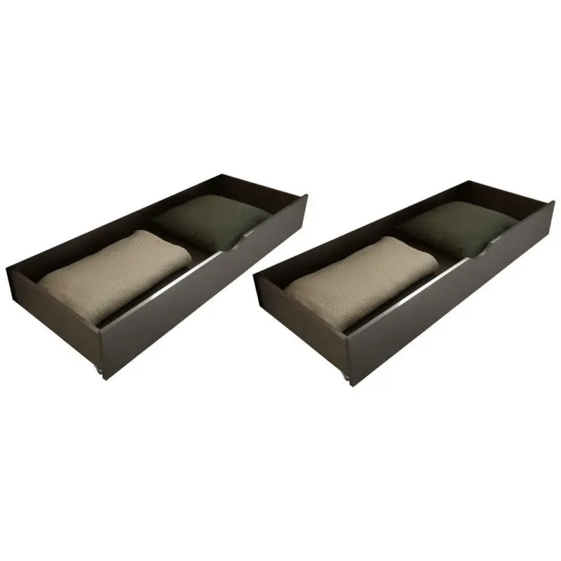 Bettkastenset Graphitfarben