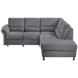 Ecksofa in Flachgewebe Blau