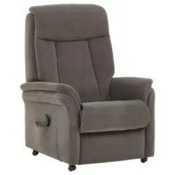 Fernsehsessel in Mikrofaser Dunkelgrau