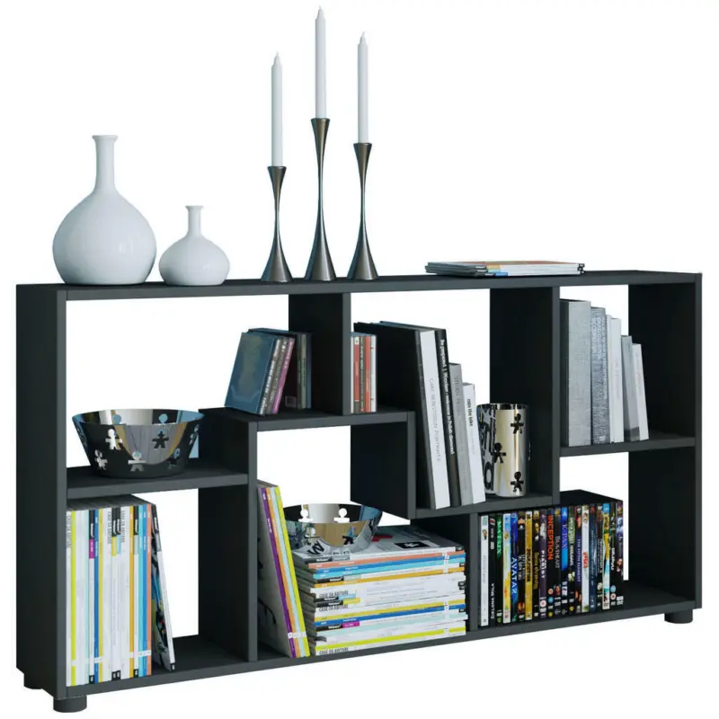 Regal 117/62/20 cm Schwarz