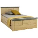 XXXLutz Lauterach - Ihr Möbelhaus bei Bregenz Bett 120/200 cm in Eichefarben, Dunkelgrau