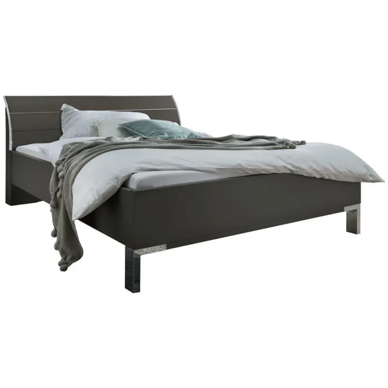 Bett 180/200 cm in Dunkelgrau