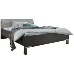 Bett 180/200 cm in Hellgrau, Dunkelgrau
