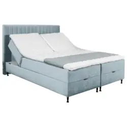 Boxspringbett 140/200 cm in Mintgrau