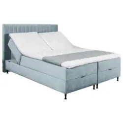Boxspringbett 180/200 cm in Mintgrau