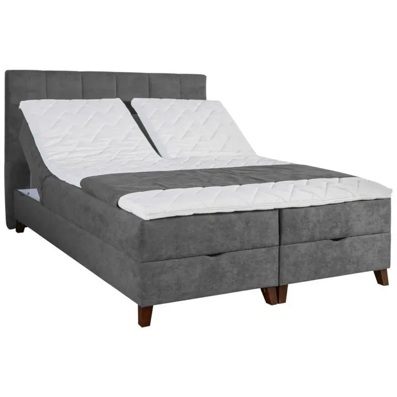 Boxspringbett 140/200 cm in Anthrazit