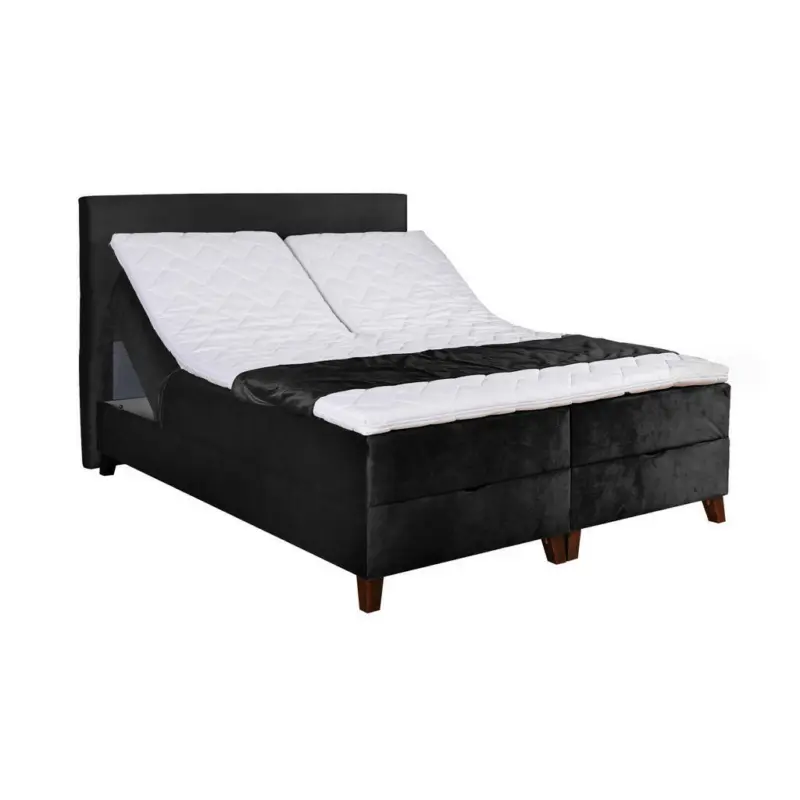 Boxspringbett 160/200 cm in Schwarz
