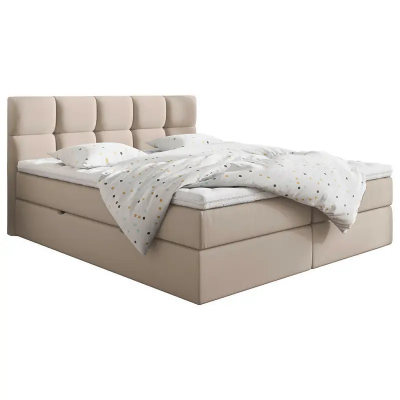 Boxspringbett 180/200 cm in Creme