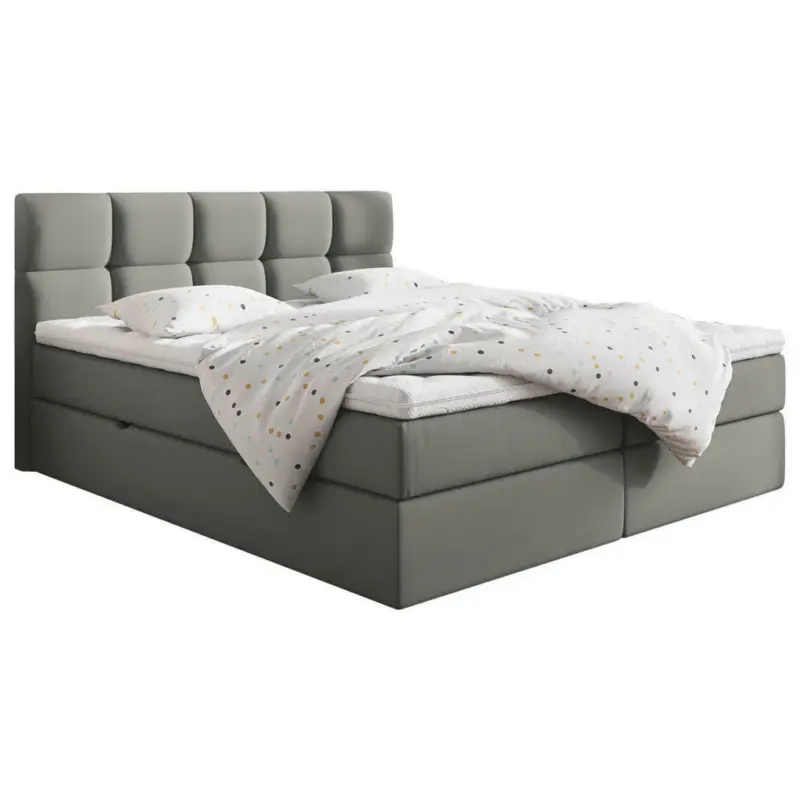 Boxspringbett 140/200 cm in Grau