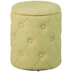 Hocker in Kunststoff, Holzwerkstoff Gr&uuml;n