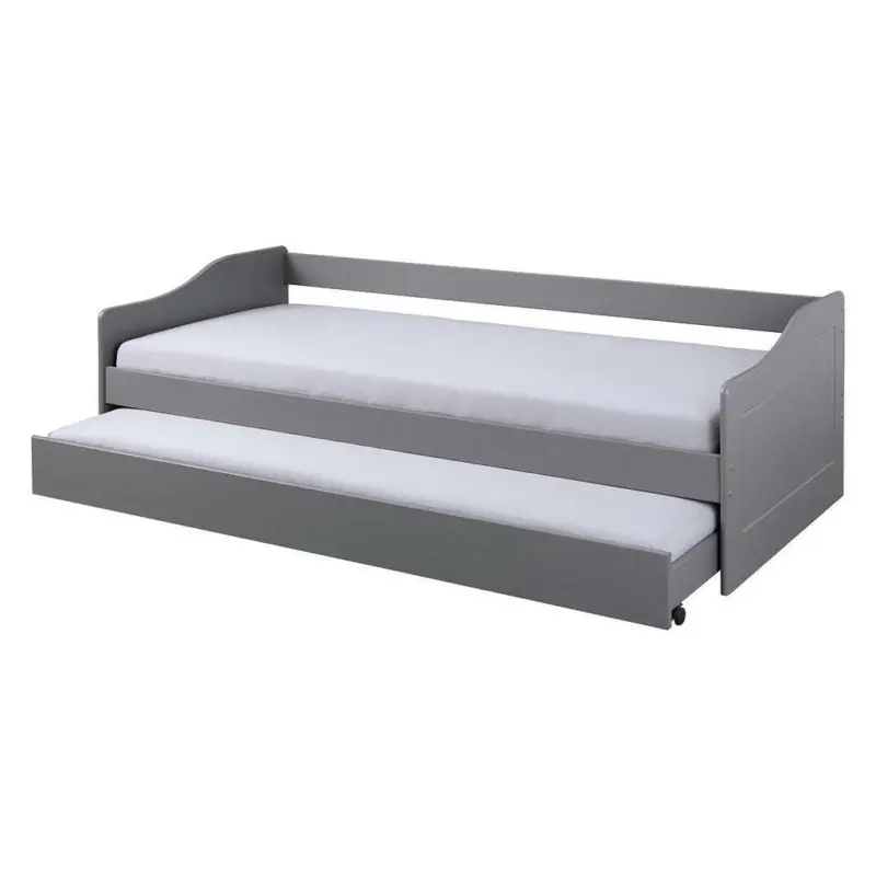 Ausziehbett 90/200 cm in Grau