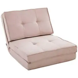 Schlafsessel in Webstoff Rosa