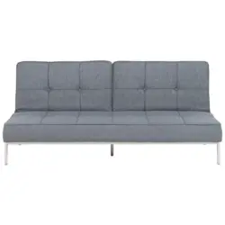 Schlafsofa in Webstoff Grau