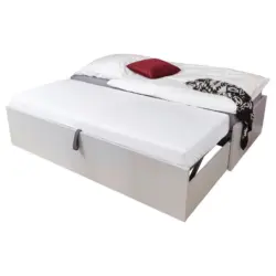 Ausziehbett 90/200 cm in Hellgrau