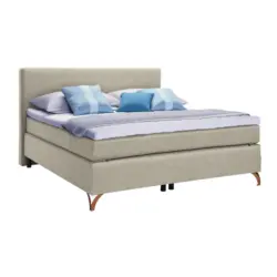 Boxspringbett 120/200 cm in Beige