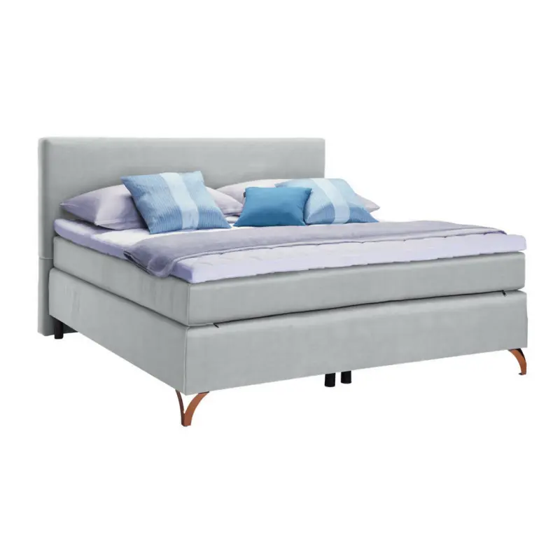 Boxspringbett 120/200 cm in Hellgrau