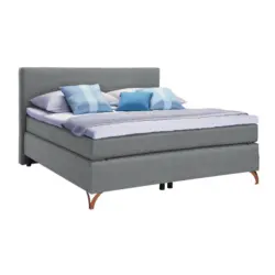 Boxspringbett 120/200 cm in Grau