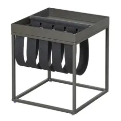 Beistelltisch in Metall, Textil 35/35/40 cm