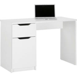 Schreibtisch 115/55/76 cm in Weiß
