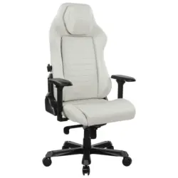 Gamingstuhl in Lederlook Schwarz, Weiß