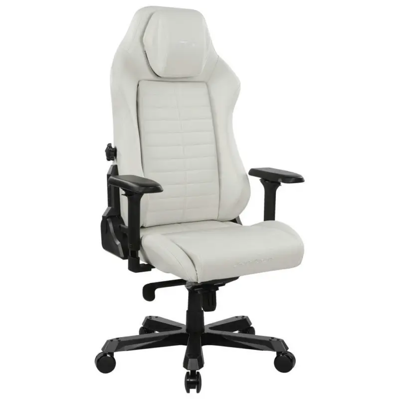 Gamingstuhl in Lederlook Schwarz, Weiß