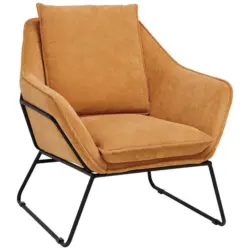 Sessel in Struktur Haselnussfarben