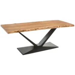 Esstisch in Holz, Metall 200/90/76 cm