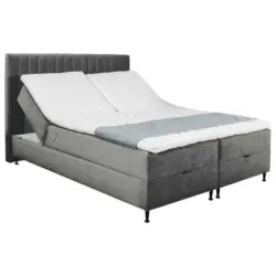 Boxspringbett 160/200 cm in Grau