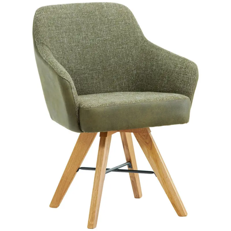 Armlehnstuhl in Stahl Webstoff