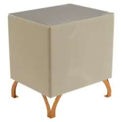 Nachtkästchen in Beige