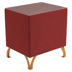 Nachtkästchen in Rot