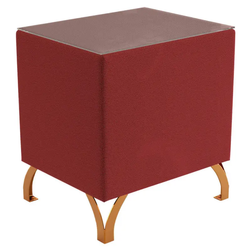 Nachtkästchen in Rot