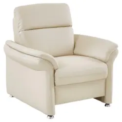 Sessel in Echtleder Creme